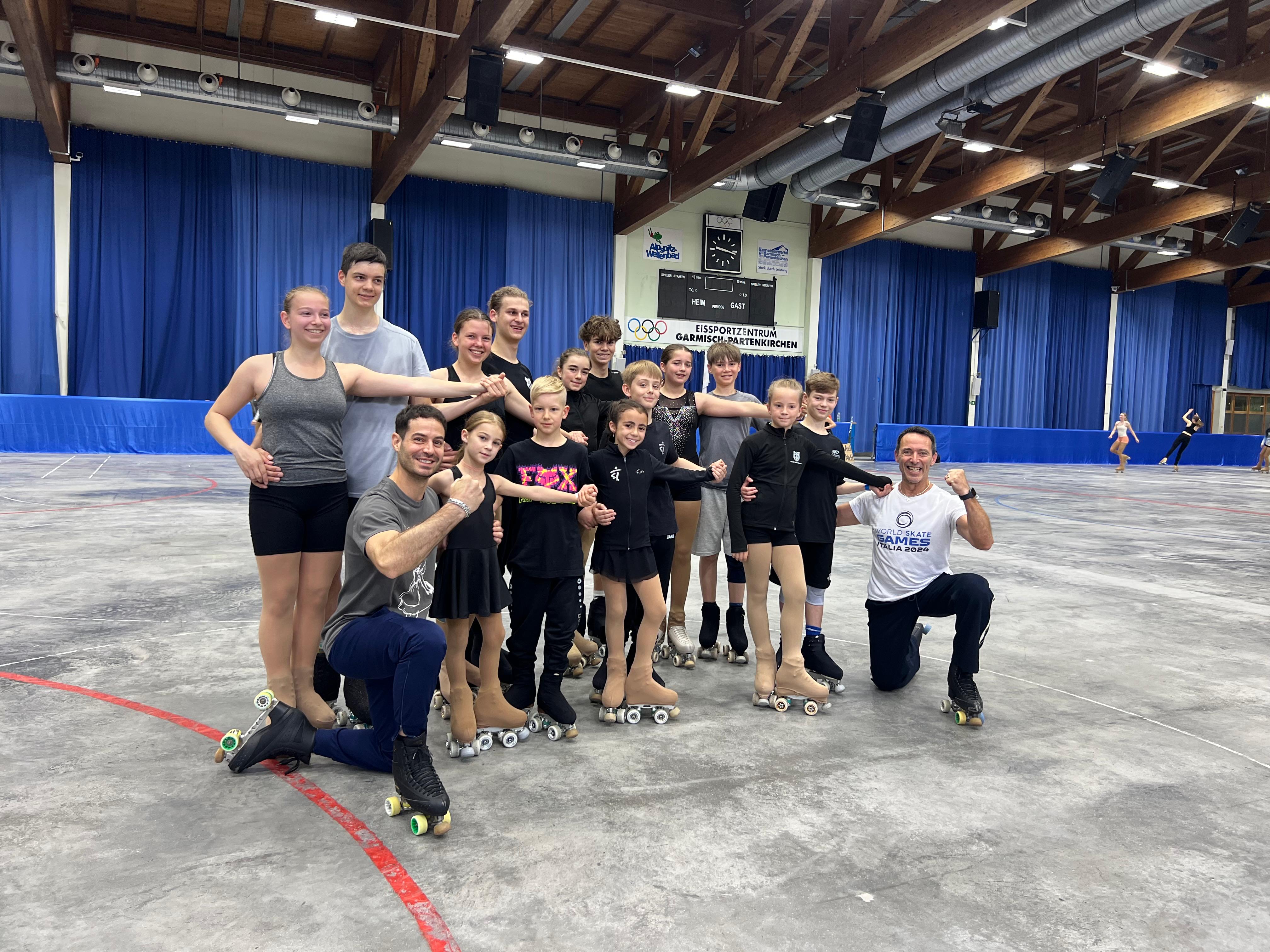 Paarlauf, rechts Mia und Konstantin