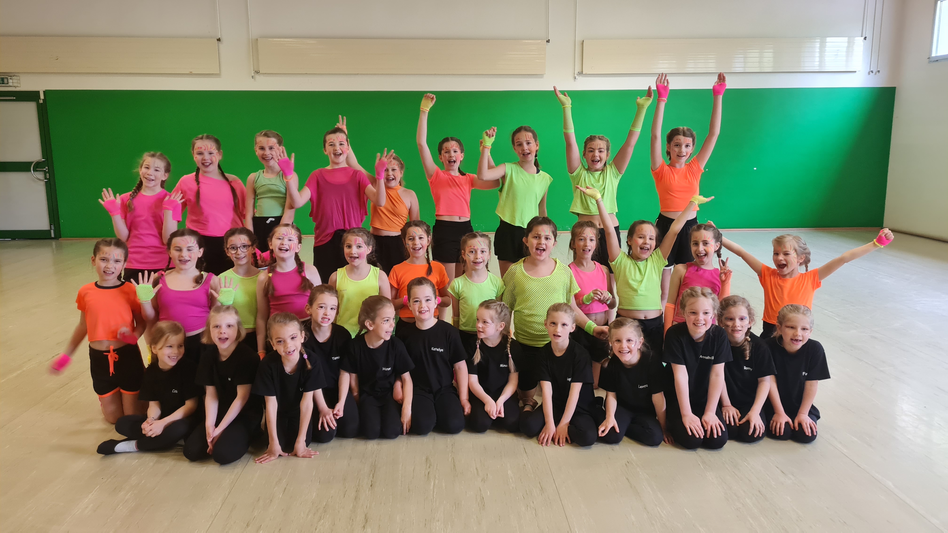 Die Tanzkinder beim Training