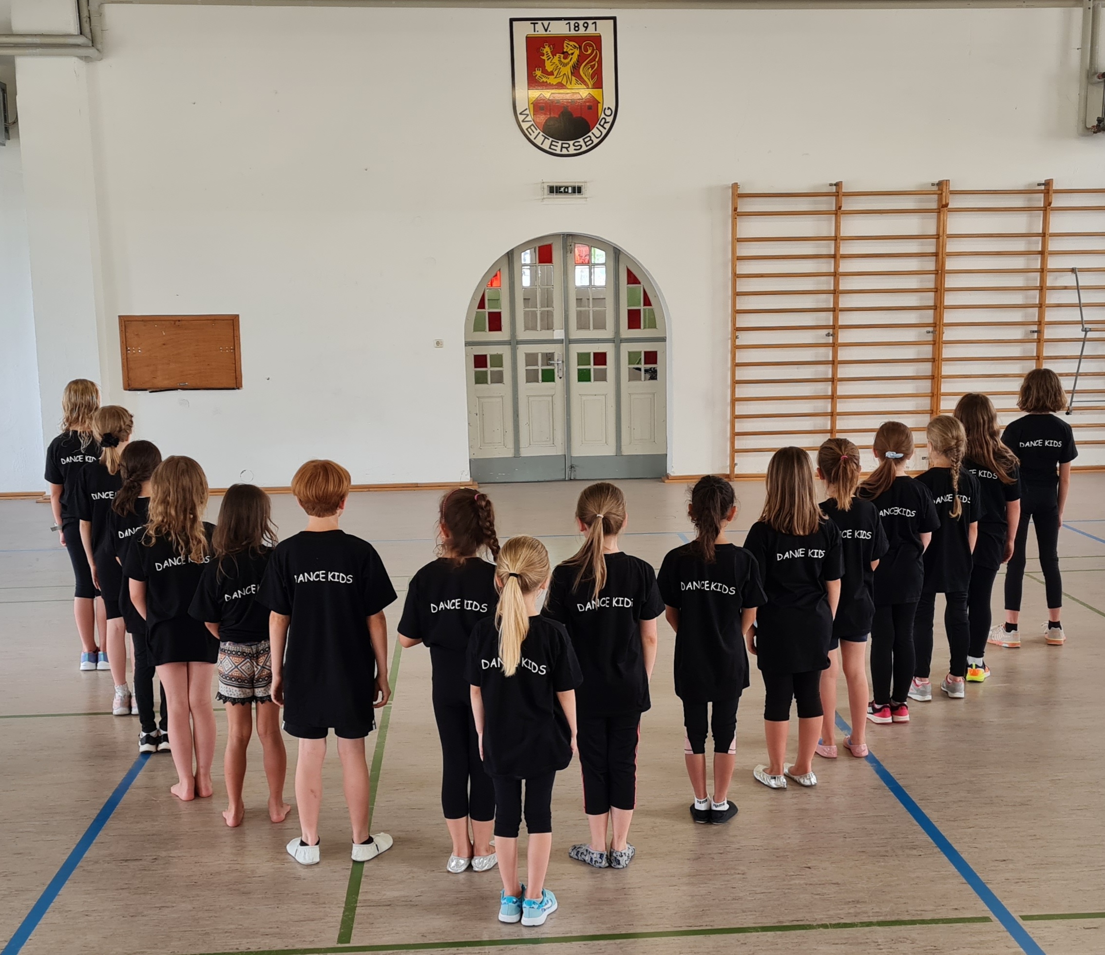 Die Tanzkinder beim Training