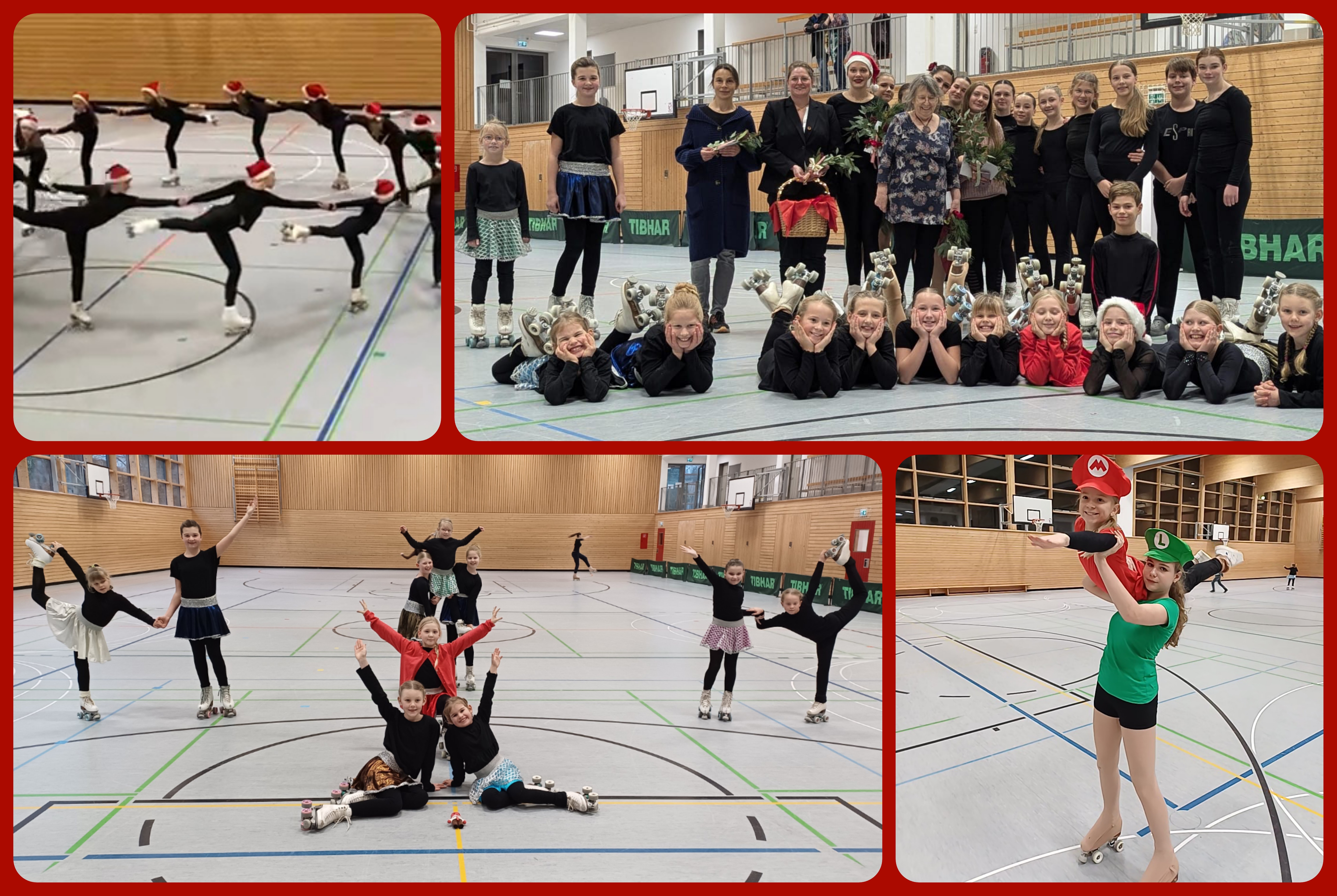 Eine Collage aus Fotos von der Feier
